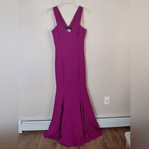 Jay Godfrey Victoria Gown in Fuchsia